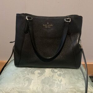 Kate Spade Black Pebbled Leather Shoulder Bag